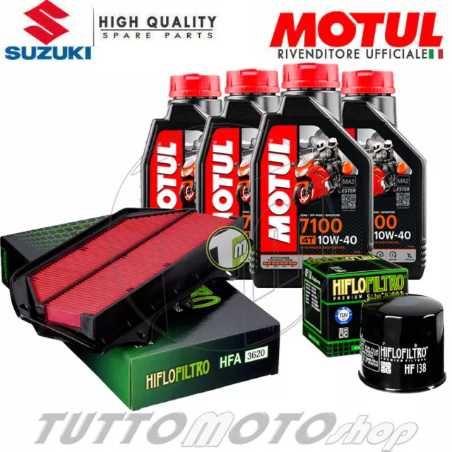 Tagliando SUZUKI GSX-R 600 2011-2018 / Kit Olio Motul 7100 10W40 + Filtri GSXR