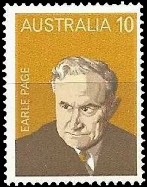 AUSTRALIA - 1975 - Famous Australian -  Prime Minister Earle Page - Scott #614