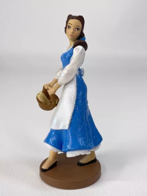Sparkling Disney Beauty & The Beast Belle Princess PVC Figure Cake Topper Basket