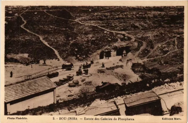 CPA AK BOU-JNIBA - Entrance to the Phosphate Galleries MOROC (669177)