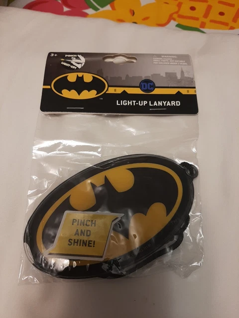 DC Batman Light Up Lanyard Halloween costume new in package DC Batman Light Up Lanyard Halloween costume new in package