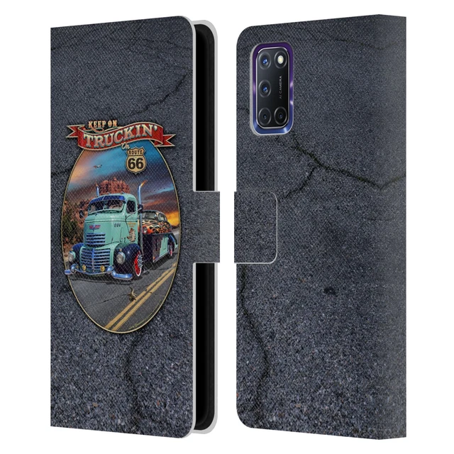 Official Larry Grossman Retro Collection Leather Book Case For Oppo Phones