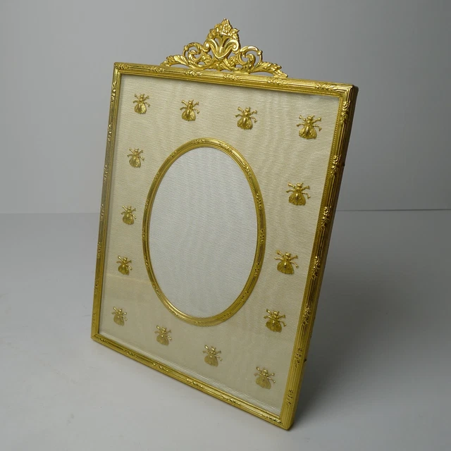 Antique French Gilded Bronze Picture Frame - Napoleonic Bees
