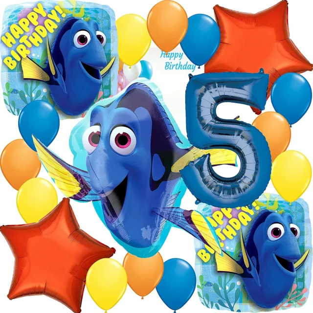 Finding Dory Party Supplies Character Balloon Decoration Bouquet 5th Birthday