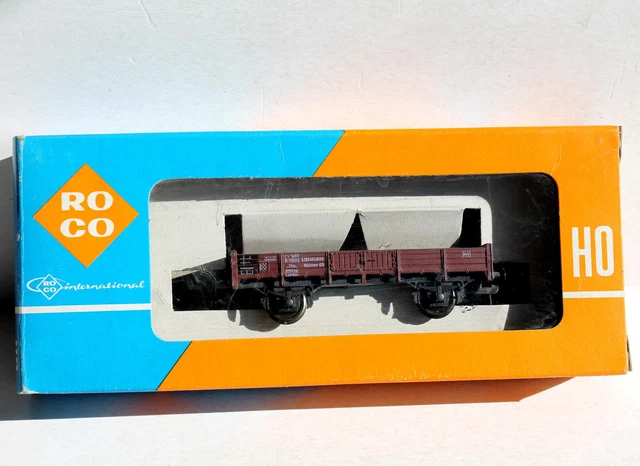 Wagon Roco HO 67027 – NS Plat à Ranchers Pour Conteneurs 3331210-7, Occasion