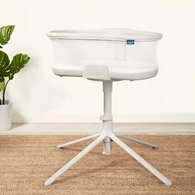 HALO Bassinest Soothing Swivel Sleeper 3.0 Infant Baby White New
