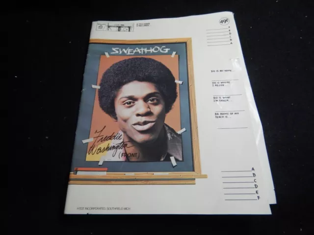 Vintage book cover Welcome Back Kotter Sweathog Freddie Washington