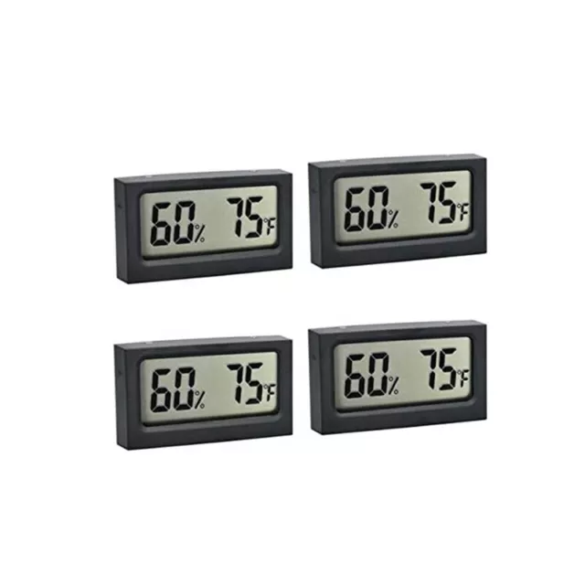 ThermomèTre de Reptile de VéHicule 4 PièCes S-WS05 Mini -HygromèTre é3063