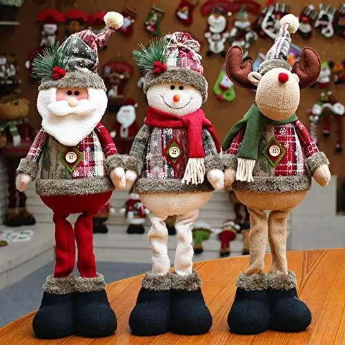 3X Large Xmas Decoration Snowman Dolls Free Standing Ornament Home Christmas UK