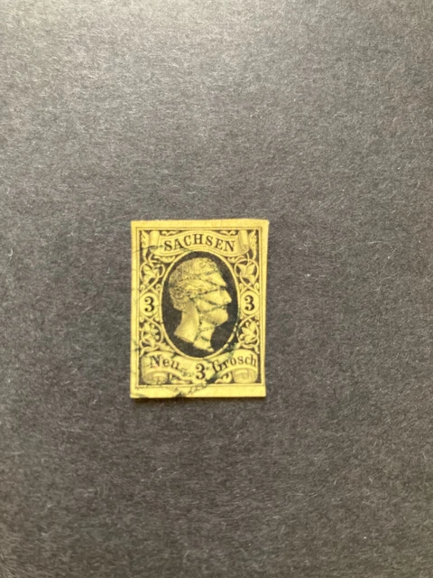 AD Sachsen, Mi. Nr. 6 gestempelt, Mi. 45.-