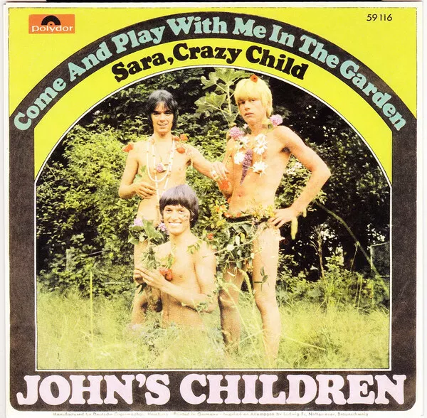 JOHN'S CHILDREN - Come and play with me in the garden 7" (60's UK Mod Psych)