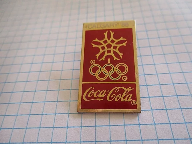 CALGARY 88 PIN BADGE COCA COLA JEUX OLYMPIQUES VINTAGE PINS us6