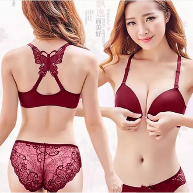 Sexy Front Closure Bra Sexy Lace Gather Lingerie Push Up Bra Lingerie  32-48A-D