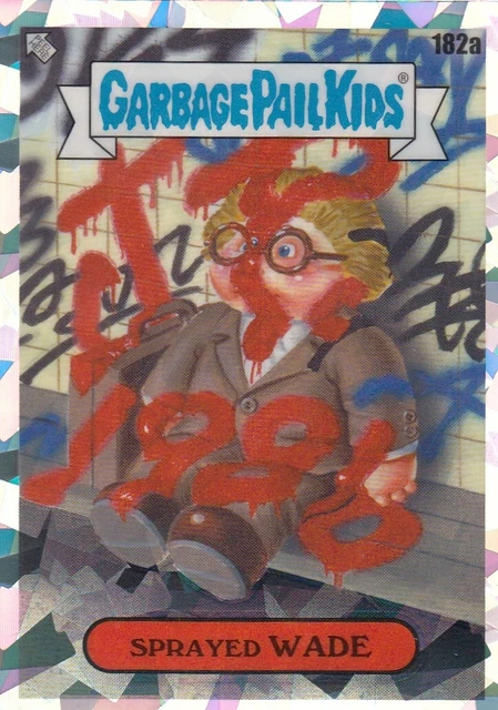 Sprayed Wade Topps Chrome Garbage Pail Kids Series 5 Atomic Refractor #182A 2022