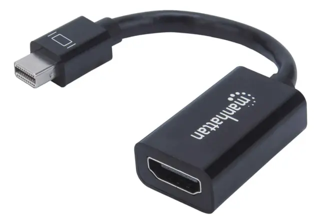 Manhattan Mini DisplayPort 1.2 to HDMI Adapter Cable, 1080p@60Hz, 12cm, Male to