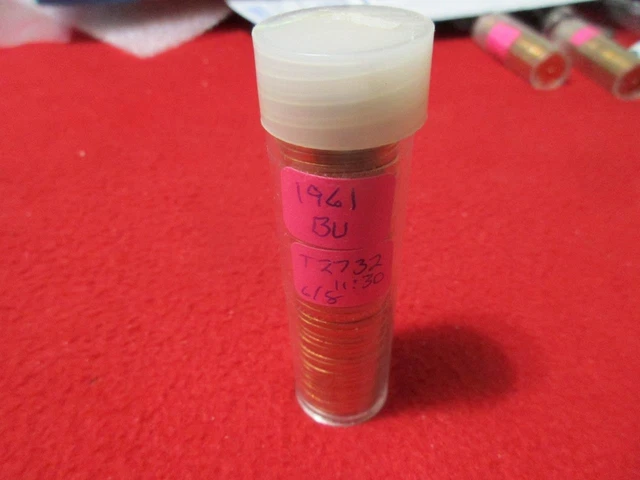 Roll of BU 1961 LINCOLN MEMORIAL PENNYS                                 #T2732