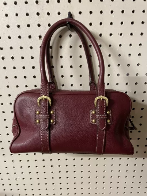 Dooney And Bourke Maroon Leather - Handbag J344568