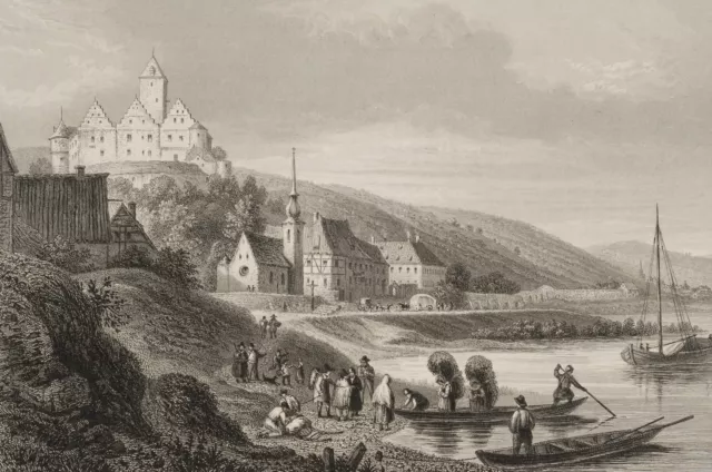 LACEY (*1786) nach RICHTER (*1803), Ansicht von Schloss Mainberg, um 1850, Sst.