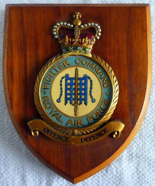 VINTAGE RAF ROYAL Air Force Fighter Command Squadron Station Crest ...