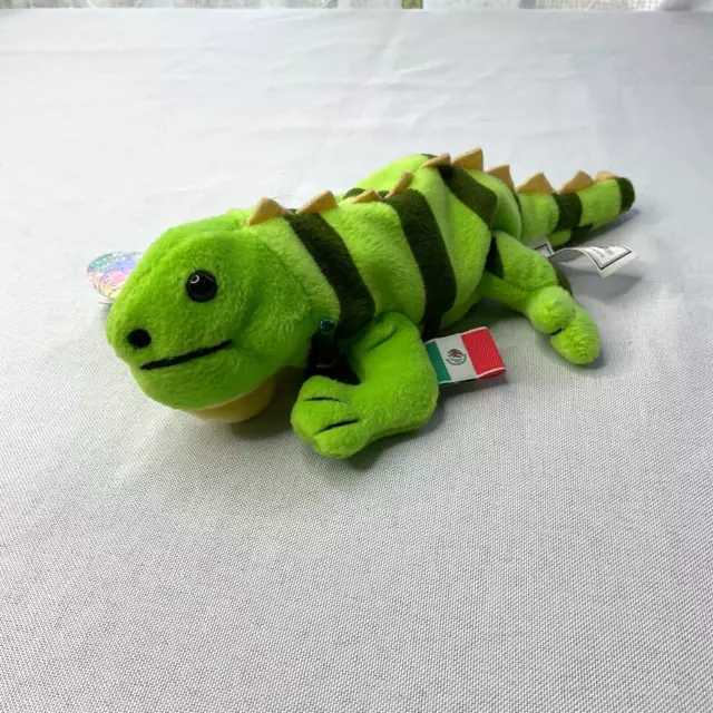 Vintage Coca-Cola International Paco The Iguana Mexico 1998 Bean Bag Plush