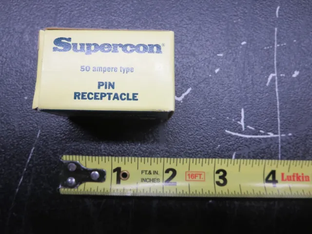 Superior Electric ("Supercon"), RP50GBL (Blue), Pin Receptacle, 50A, 250 Vac/Dc