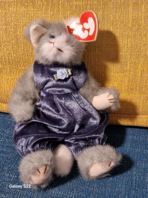 Ty Beanie Baby Attic Treasures Collection Whiskers the Cat With Tag