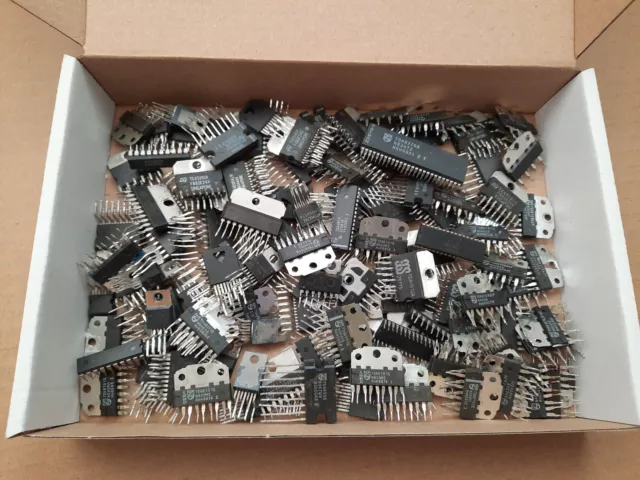 Lot of Integrated circuits for CRT TV/monitors
