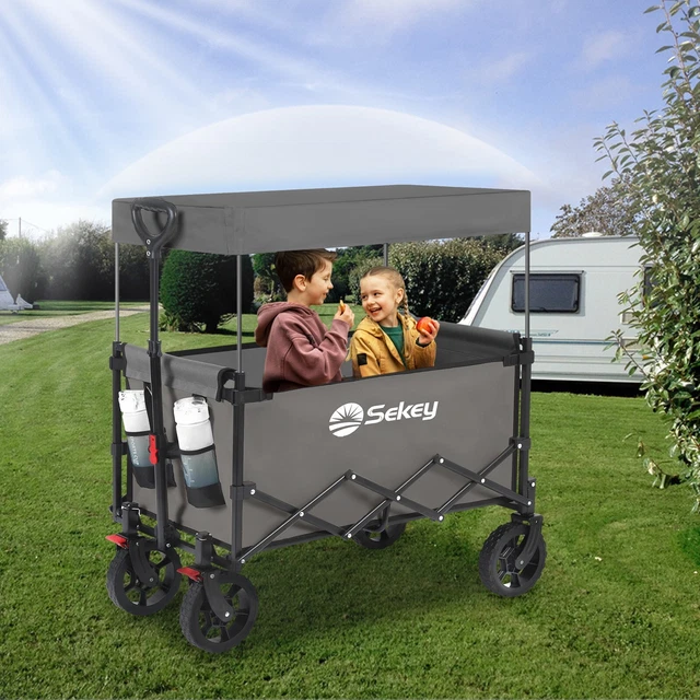 Schwerlast Handwagen Klappbar COSTWAY Bollerwagen Gartenwagen