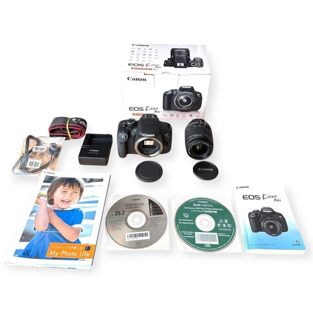 Canon - CANON EOS kiss X6i EF-S 18-55 IS Ⅱ kit CANON EOS Kiss Digital Camera X90 EF-S18-55mm IS II Lens Kit