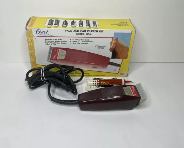 OSTER Lucky Dog Face and Ear Clipper Kit Model 113-01 Clipper and Original Box