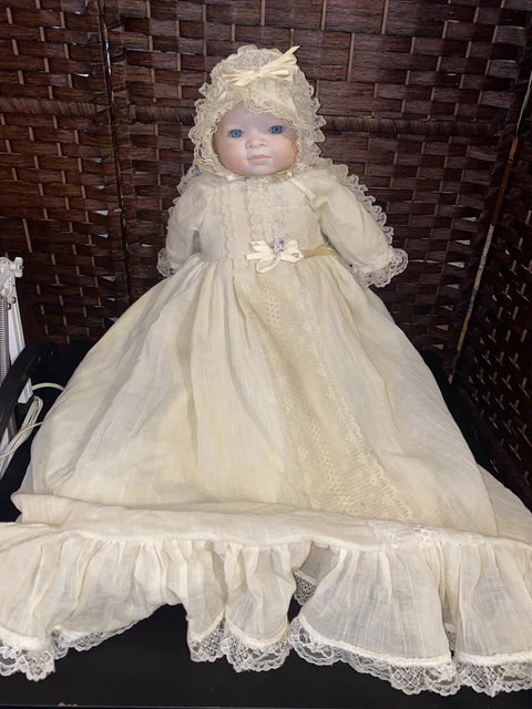 22" Extra Large antique bisque head German Grace S Putnam Bye Lo Baby Doll