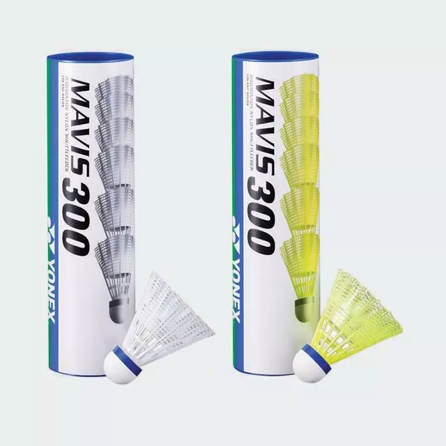 Yonex Mavis 300 Nylon Badmington Shuttlecocks Medium White or Yellow