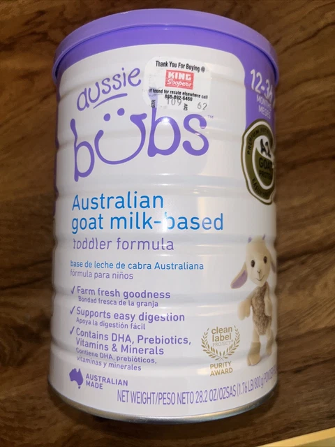 Aussie Bubs Australian Goat Milk-Based Toddler Formula 1.76 lb/800g Exp23/JAN/24
