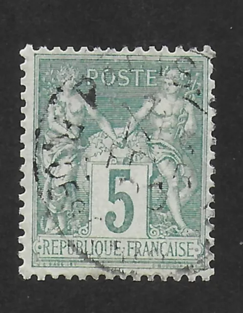 FRANCE Timbre 5 cts N° 64 de juil 1876 " Type Blanc ", Oblitéré