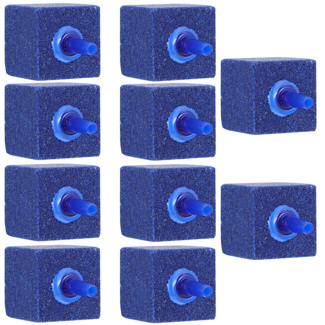10 piezas difusor de oxígeno de arena fina natural azul piedra de burbuja
