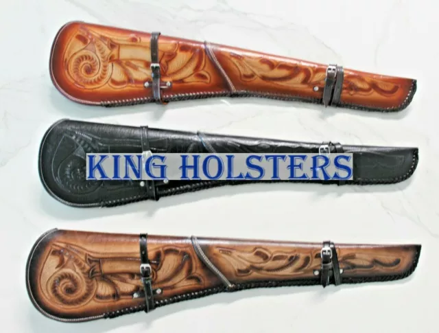 GENUINE HANDCRAFT LEATHER Rifle Case Western Scabbard fit Winchester Rossi  R 92 $134.00 - PicClick