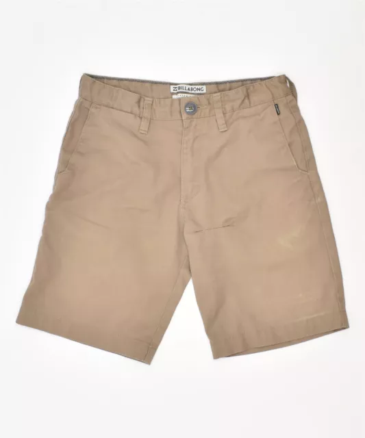 BILLABONG Boys Chino Shorts 11-12 Years W26 Beige Cotton LX03