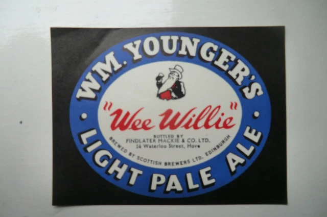 Neuwertig Wm Jünger Edinburgh Abgefüllt Findlater Mackie Hove Brauerei Papieretikett T5