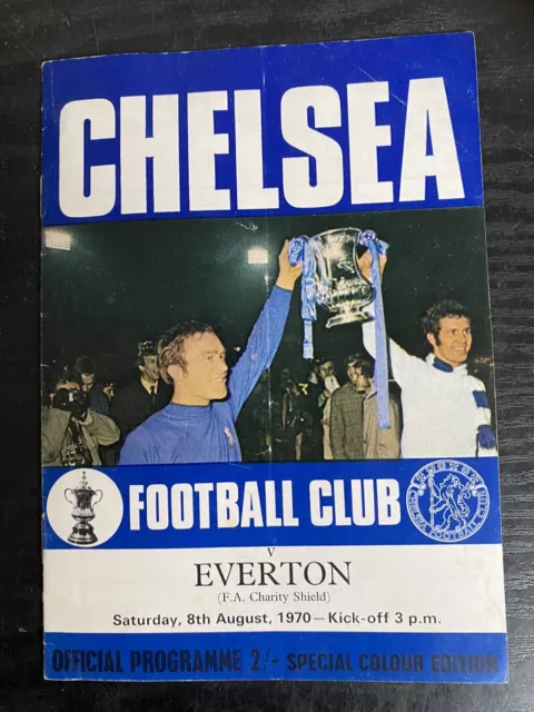 Chelsea 1970 Charity Shield V Everton At Stamford Bridge