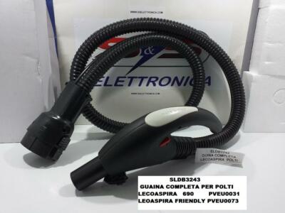 LECOASPIRA 710 SPAZZOLA COMPLETA ORIGINALE POLTI PER VAPORETTO PVEU0015 TUBI PROLUNGA CON ATTACCO A CLIPS 