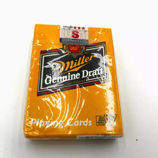 Miller Genuine Draft Playing Cards by Hoyle 6910 Brand New Sealed