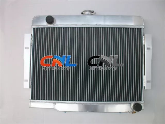 3Row Aluminum Radiator For 72-86 Jeep CJ CJ5 CJ7 Chevy Small Block SBC Swap V8