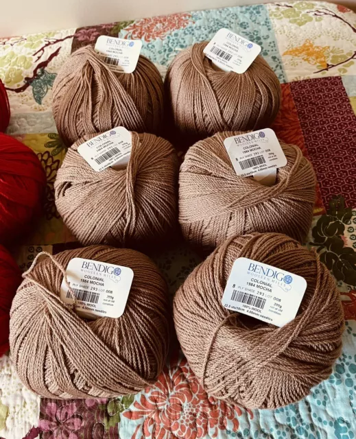 bendigo woollen mills  8ply wool! “Colonial “ is this Wool”name