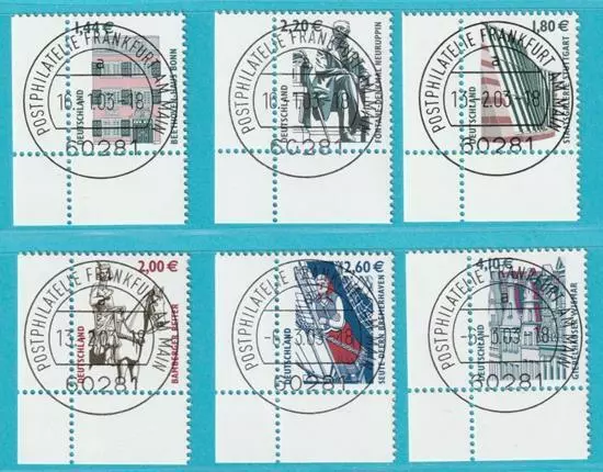 Bund 2003 gestempelt MiNr. 2306-2307, 2313 Stempel Frankfurt Sehenswürdigkeiten