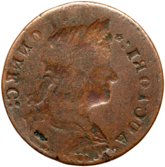 1787 M 31.1 Obverse Brockage Connecticut Colonial Copper Coin