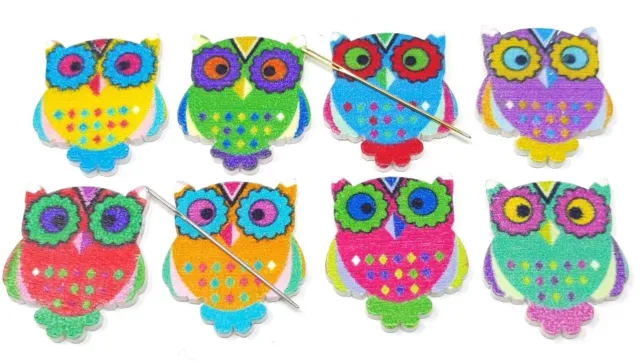 Variety Of Owl Needle Minders Crafting Sewing Cross Stitch Embroidery Gift