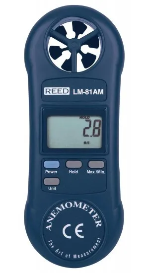 REED LM-81AM Compact Vane Anemometer Model: LM-81AM | UPC: 800837000743