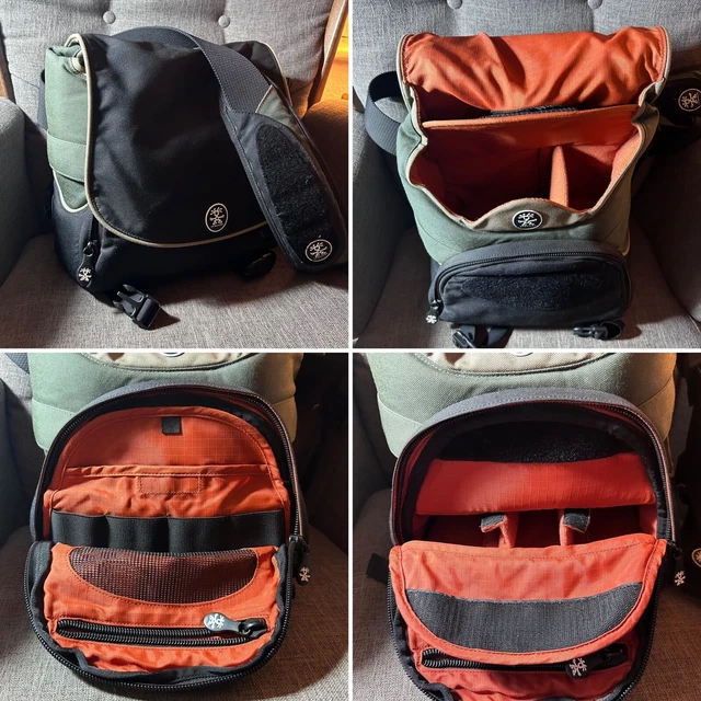 CRUMPLER 15 LOVE CAMERA BAG c2004 Discontinued Olive Black Orange ...