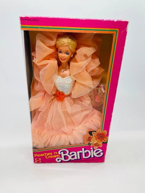 Barbie 1984 Peaches 'n Cream Fabriqué en Taïwan NRFB