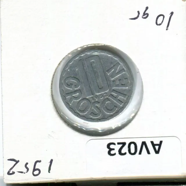 10 GROSCHEN 1952 AUSTRIA Coin #AV023C